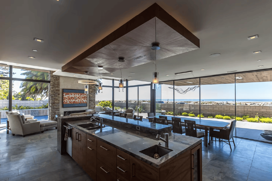 Open Kitchen Design w/View