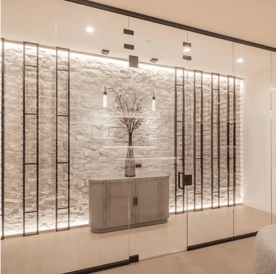Custom Home Wine Lutron Lighting