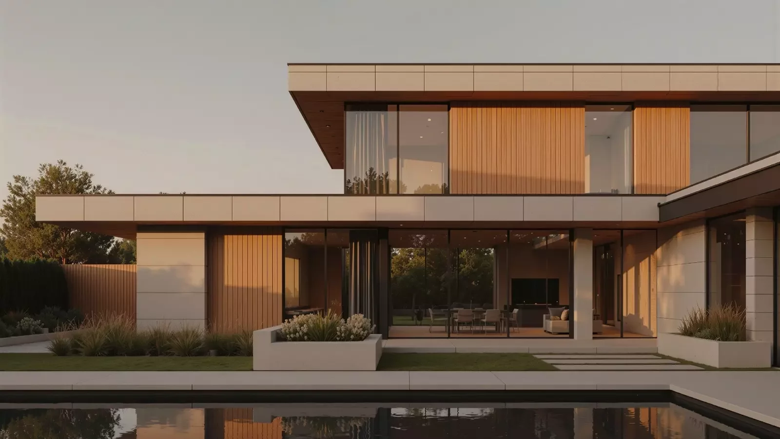 Custom Home Build Sunset