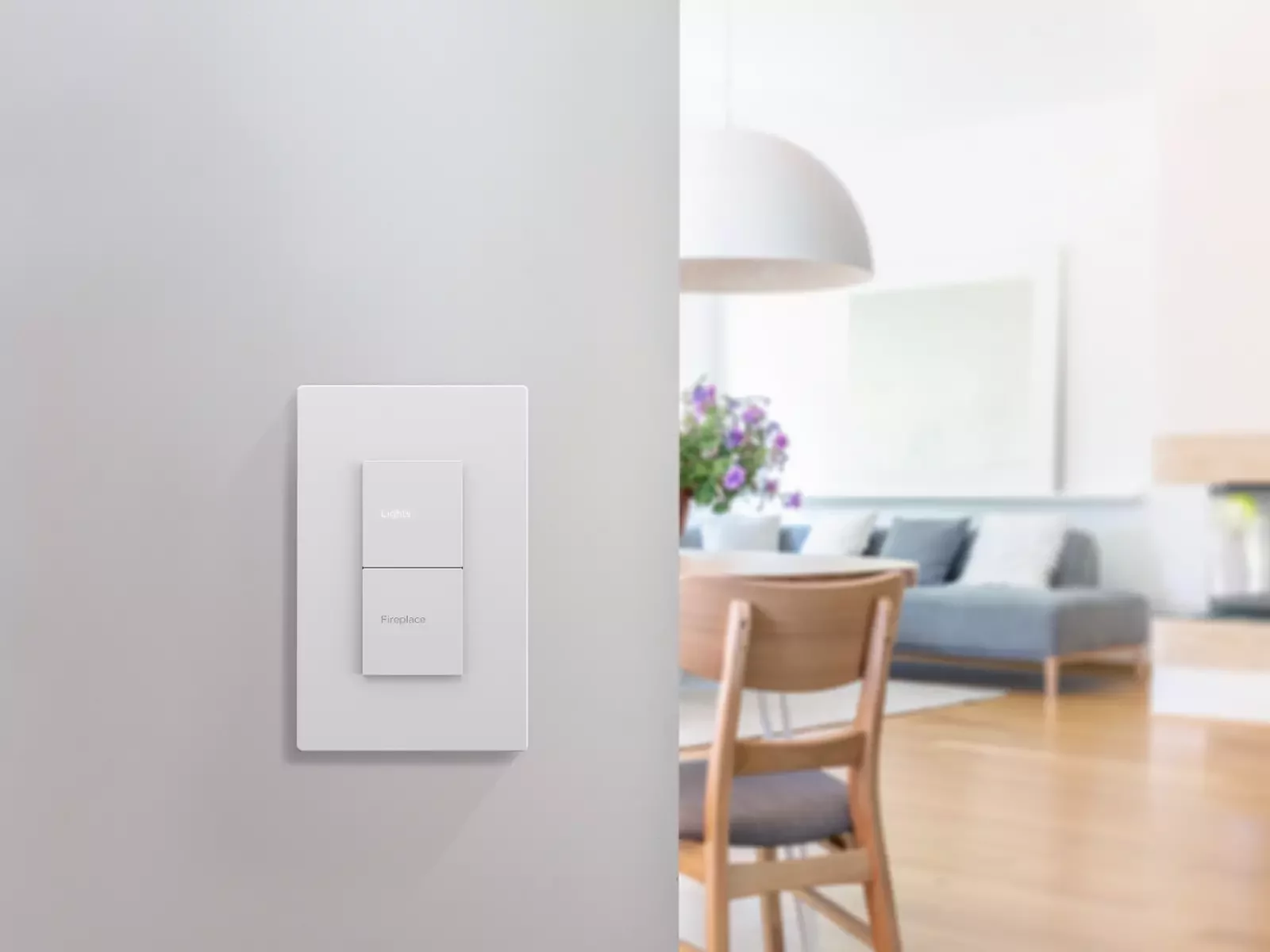 Savant lighting dimmer switch in custom finish
